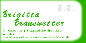 brigitta brauswetter business card